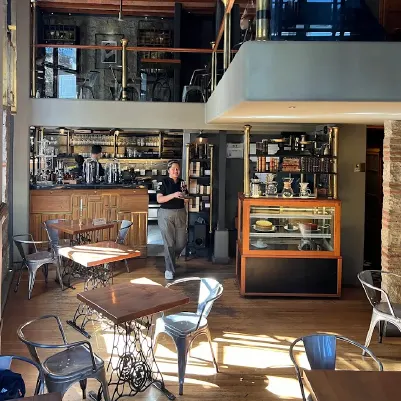 Hb Bronze Coffeebar in La Paz, Bolivia